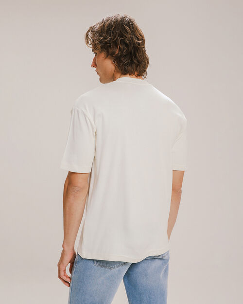 Playera Fit Relajado Blanca